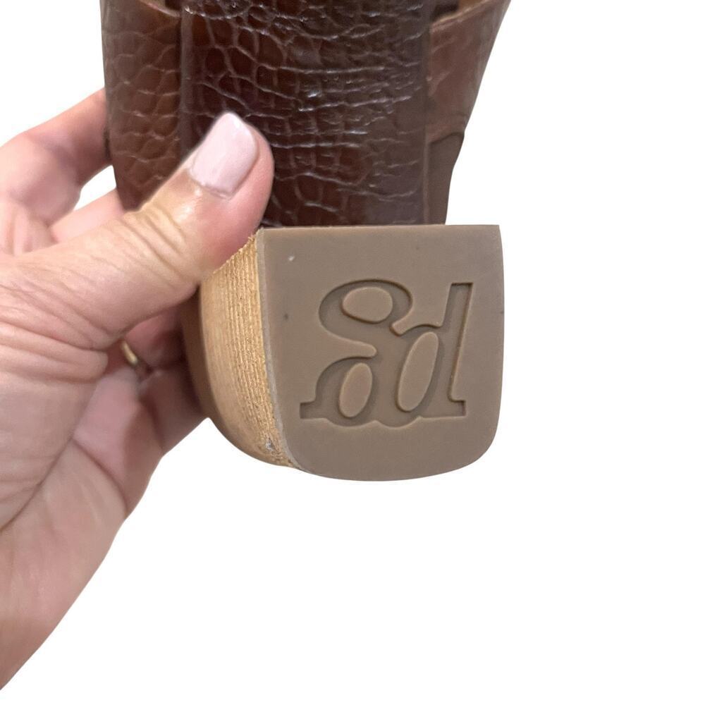 Paul Green Amanda High-Heel Sandals Shoes Womens Size 6.5 Brown Block Heel - Picture 12 of 13